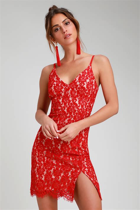 sexy lace dress red lace dress red lace bodycon dress lulus