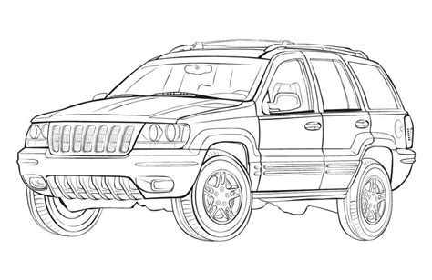 iya jeep cherokee cars coloring pages coloring  kids