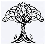 Tree Life Celtic Stencil Drawing Symbols Designs Etsy Tattoo Mylar Micron Clipartmag Irish Durable Mandala Patterns sketch template
