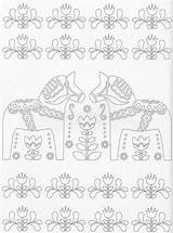 Coloring Pages Scandinavian Book Folk Horse Embroidery Adult Pg Visit Getdrawings Academy Award Drawing Print sketch template