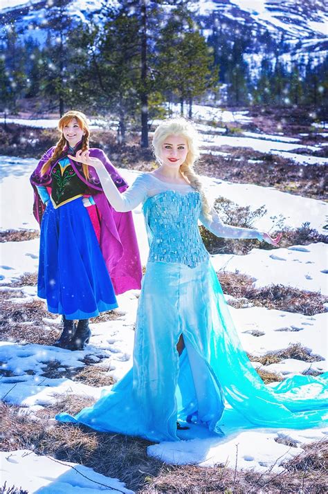 Anna And Elsa Frozen Halloween Costumes For Women