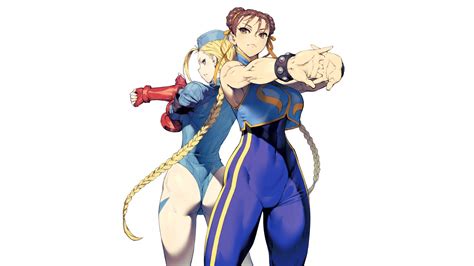 wallpaper chun li cammy white street fighter video games video game characters video game