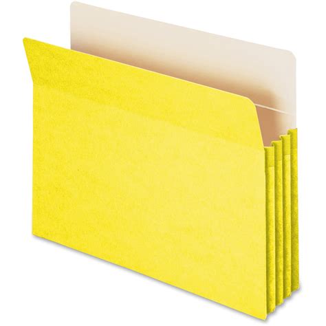 smead colored file pockets yellow   quantity walmartcom