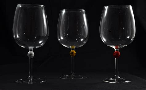 Red Wine Glasses G B S Glass Blowing