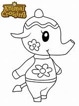 Crossing Animal Coloring Pages Tia Kids Print Sable Fun Printable Votes Game sketch template