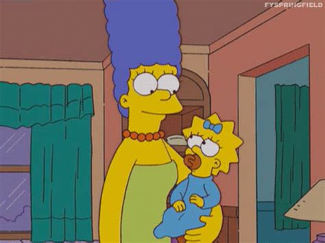 maggie simpson simpsons find and share on giphy