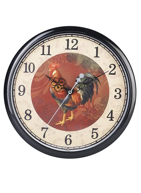 Rooster Sound Wall Clock Uk Kitchen And Home