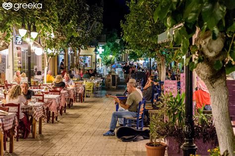 nightlife  crete island greece greeka