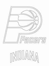 Pacers Logo Indiana Coloring Pages Drawing Printable Nba Categories Sports Getdrawings sketch template