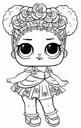 Lol Coloring Dolls Pages Printable Kids sketch template