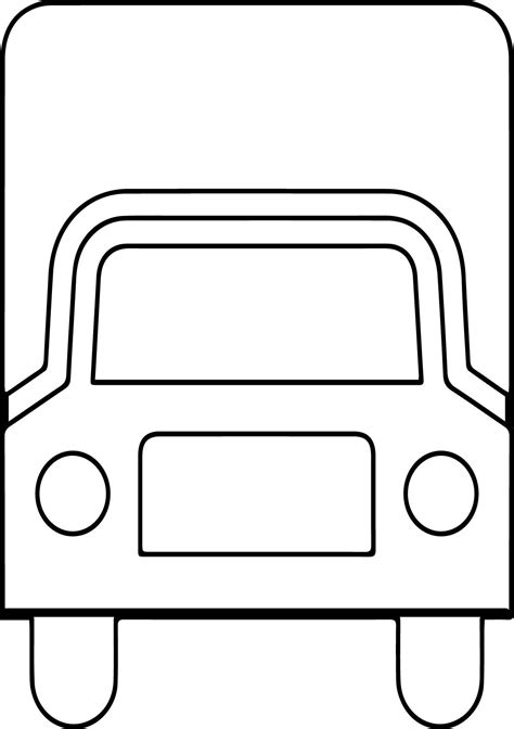 truck front coloring page coloring pages  kids coloring pages
