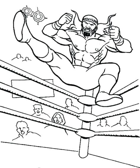 wrestling coloring pages  printable