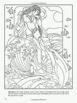 Coloring Pages Goddess Greek Adult Aphrodite Book Goddesses Mythology Colouring Gods Printable Fairy God Adults Marty Noble Mermaid Ancient Books sketch template