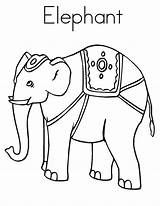 Elephant Coloring Circus Elmer Pages Template Elephants Getdrawings Drawing Getcolorings Comments sketch template