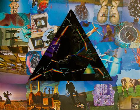 Pink Floyd Darkside 2 Collage Art Multymedia