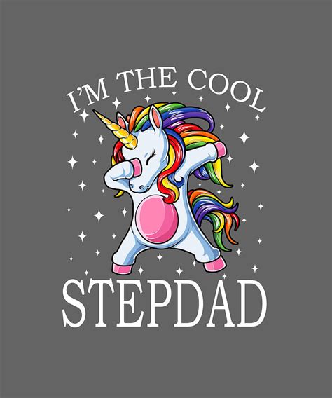 i m the cool stepdad unicorn drawing by dhbubble fine art america