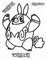 Pokemon Coloring Pages Pignite Colouring Sheets Color Print Printable Kids Sheet sketch template