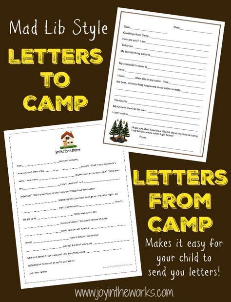 fill   blank letters    camp summer camps  kids