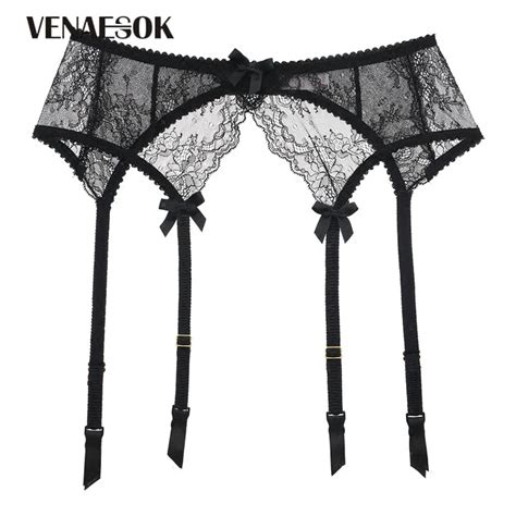 New Fashion Black Embroidery Lace Garters S M L Xl Size Ultrathin Sexy