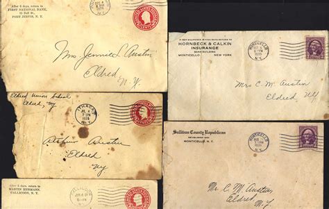 envelopes  stamps halfway brook