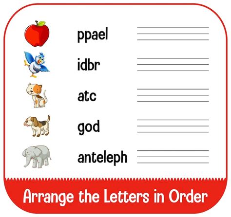 vector set  alphabet worksheet  white paper
