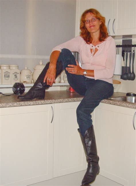 mature with boots in the kitchen a photo on flickriver