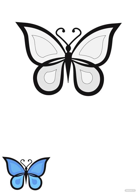 simple monarch butterfly coloring pages