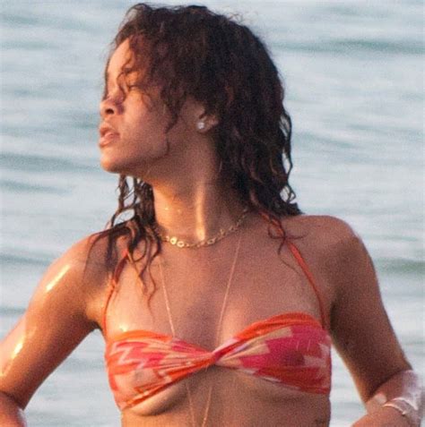 Rihanna Flaunts Bikini Body And Sexy Body Chain In Barbados