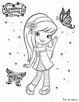 Shortcake Strawberry Coloring Pages Print Color sketch template