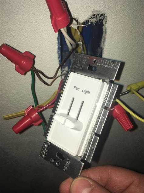 lutron fan light dimmer switch wiring home improvement stack exchange
