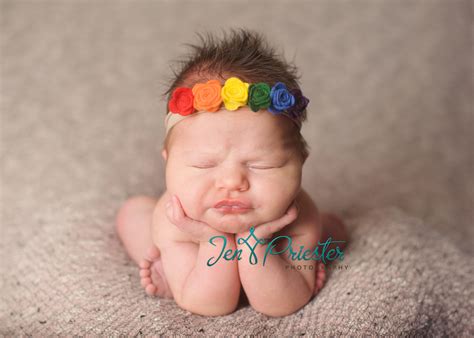 rainbow baby newborn photo popsugar moms
