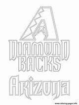 Coloring Diamondbacks Arizona Logo Pages Baseball Mlb Printable Sport Backs Print Diamond Cleveland Indians Color League Major Supercoloring Kids Sports sketch template