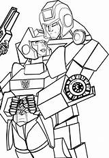 Transformers Coloring Pages Ironhide Starscream Chromia Ridel Lines 2007 Popular Kids Deviantart Getcolorings Color Colorin sketch template