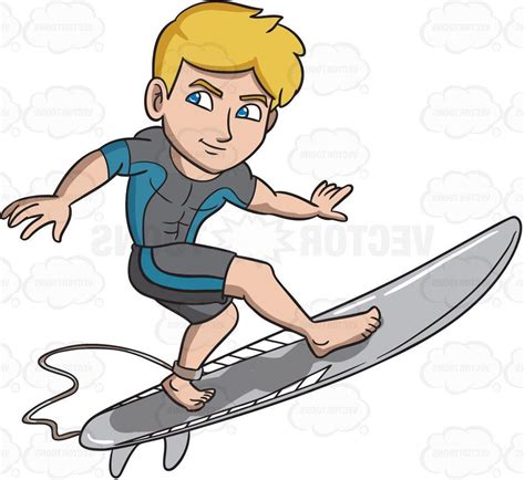 Surfing Clipart Surfer Cartoon Surfing Surfer Cartoon