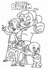Bheem Chhota Coloring Pages Kids Worksheets Child Parentune sketch template