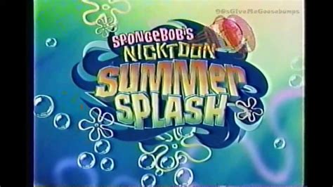 Spongebob S Nicktoons Summer Splash Bumpers Youtube