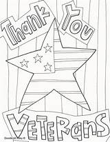 Veterans Coloring Pages Thank Alley Doodle sketch template