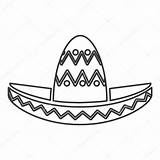 Mexican Hat Drawing Getdrawings sketch template