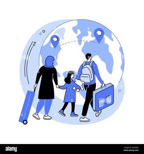 emigration abstract concept vector illustration stock vector image