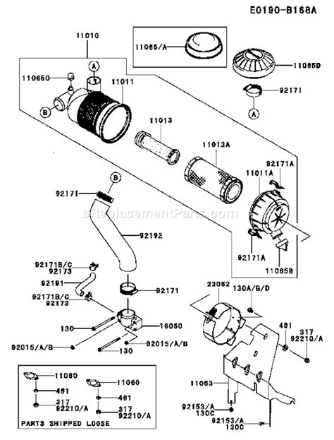 kawasaki fhv parts list  diagram ds ereplacementpartscom