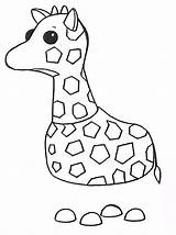 Adopt Giraffe Coloring Pages Printable Kids sketch template