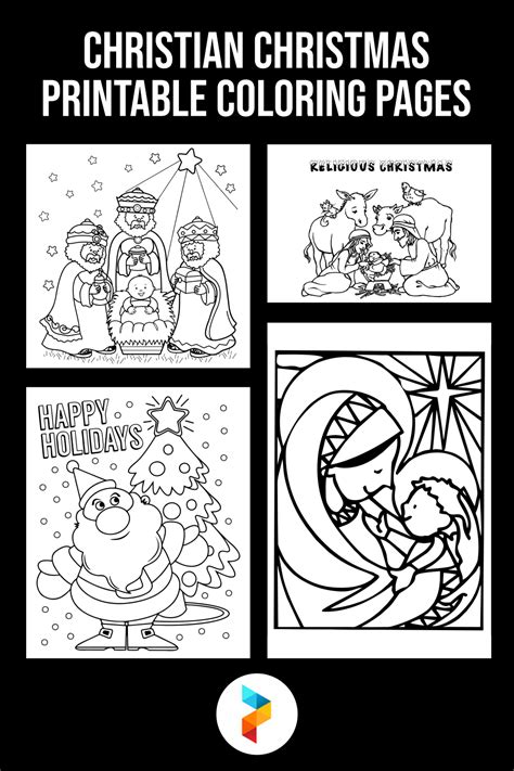 printable christian christmas coloring pages