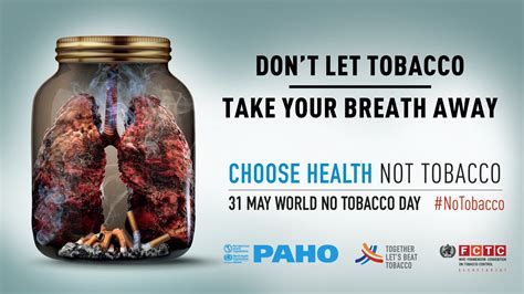 world no tobacco day 2019 tobacco and lung health paho who pan