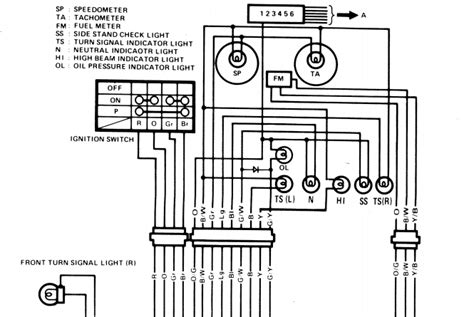 suzuki gs wiring diagram suzuki gs gl  ukeuro spec colour wiring loom diagram