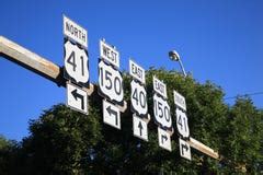 highway signs eps stock  image
