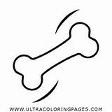 Osso Hueso Perro Cane Ultracoloringpages Retrieve Página sketch template