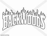 Backwoods Instante Silueta Haz Clic sketch template