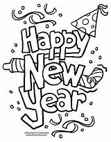 Coloring Pages Happy Year sketch template