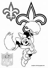 Coloring Pages Saints Orleans Nfl Cheerleader Minnie Mouse Browser Window Print sketch template