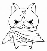 Yo Kai Coloring Pages Hovernyan Jibanyan Printable Yokai Cat Cloak Head Colorare Da Disegni His Colouring Whisper Pages2color Nathan Color sketch template